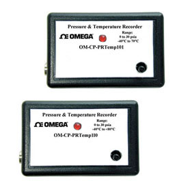 Pressure and Temperature Data LoggersPart of the NOMAD®Family | OM-CP-PRTEMP101 and OM-CP-PRTEMP110