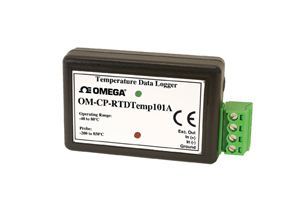 Registrador de Dados de Temperatura com Sensor Pt-100 de Alta Exatidão Parte integrante da família NOMAD® | OM-CP-RTDTEMP101A