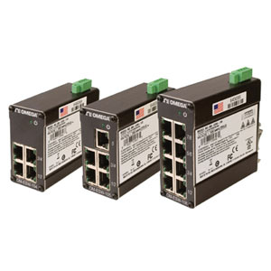 Unmanaged Industrial Ethernet Switches | OM-ESW-104, OM-ESW-105 and OM-ESW-108