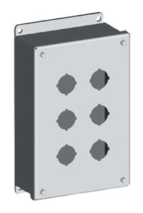 NEMA Type 4x Stainless Steel 30mm & 22 mm Pushbutton Enclosures | SCE-PBSS Series Stainless Steel Push Button Enclosures