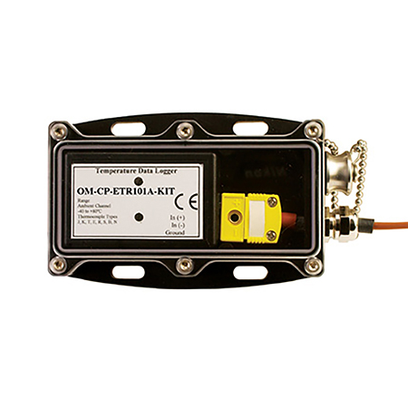 OM-CP-ETR101A-KIT : Thermocouple Temperature Data Logging System
with Waterproof Enclosure and Remote Probe
