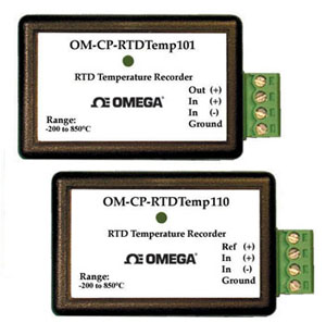 Precision Temperature Data Loggers Part of the NOMAD® Family | OM-CP-RTDTEMP101 and OM-CP-RTDTEMP110  