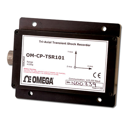 OM-CP-TSR101-50 : Tri-Axial Transient Shock Data Logger