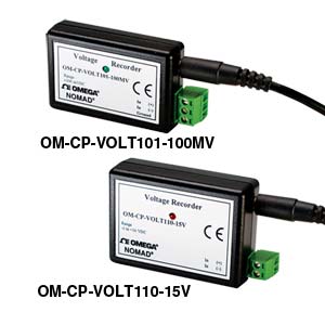 Single Channel  Voltage Dataloggers, Part of the NOMAD® Family | OM-CP-VOLT101 and OM-CP-VOLT110