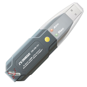 3軸USB振動／加速度データロガー | OM-VIB-101