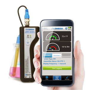 Data logger Bluetooth™ para temperatura, humedad y pH | Serie UWBT