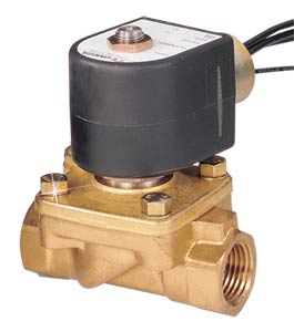 2-Way Hot Water Solenoid Valves Direct Lift, Normally Closed, Brass Valve Body | SV220 Series