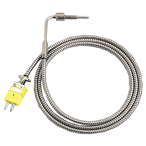 Low Cost Bayonet Style Thermocouples with Stainless Steel Cable | BT Series