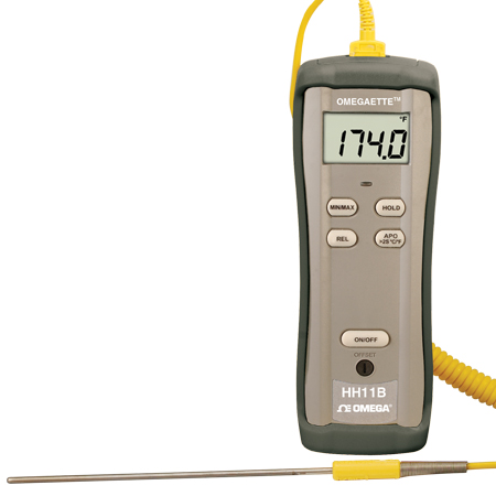 HH11B, HH12B : Digital Thermometer, Single- or Dual-Input <span class=discontinue-title> - Discontinued</span>