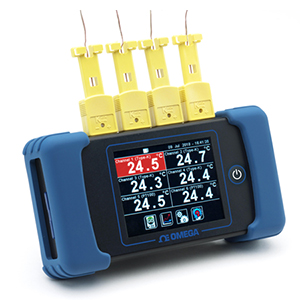 Six Channel Handheld Temperature Data Logger and Built-In Rechargeable Battery | RDXL6SD-USB