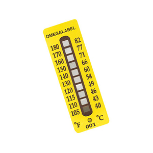 Non-Reversible Temperature Labels, 10 Temperature Ranges | TL-10