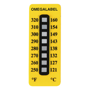 Non-Reversible Temperature Labels, 8 Temperature Ranges | TL-8