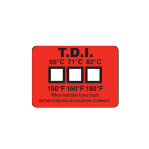 Dishwashers Temperature Labels | TL-TI Non-Reversible Temperature Labels