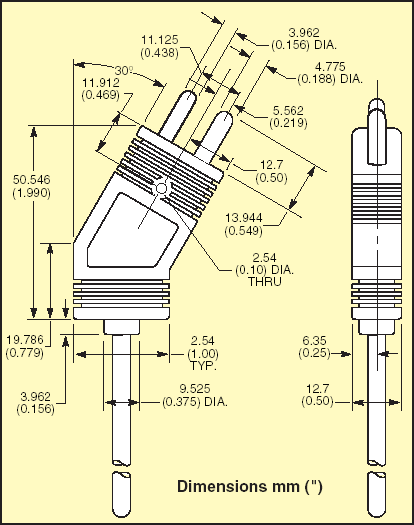 Low Noise Thermocouple Probe Diagram