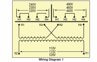 Control Transformers Power, Transformer Wiring Diagram 480 To 240