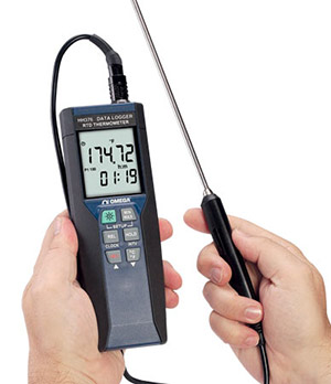 Thermomètre à RTD de précision, portatif et enregistreur de données | Série HH376