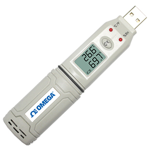 Canal Único de Temperatura, Umidade, Registrador USB, IP67 | OM-HL-SP