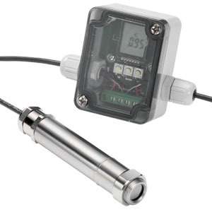 Infrared temperature transmitter with remote emissivity adjustment | OS212 Series