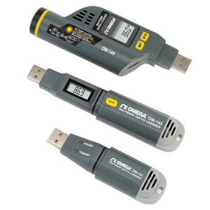 Registradores portátil temperatura humedad USB | OM-140-Series