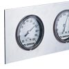 PGP Series Commercial Pressure Gauge. 3 pressure gauges mounted in a panel