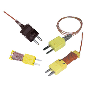 Termokoblere med isoleret kabel med ministik eller standardstik med eller uden indbygget kabelstativSælges i pakninger à 5 stk. | 5LSC, 5SRTC, and 5SC Series
