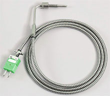 Solid Probe Bayonet Style with Stainless Steel Cable | BTH Series