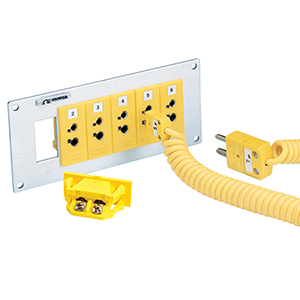 Snap-In Panel Sockets for Standard Size Thermocouple Plugs | SPJ-(*)-F