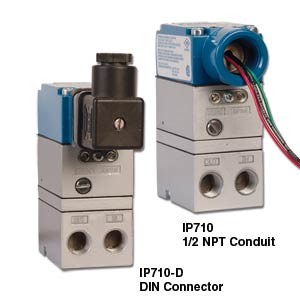 Miniature High Accuracy I/P Transducer Electronic Air Pressure Control | IP710 Series