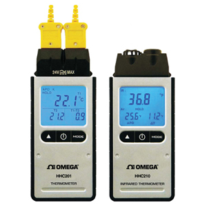 Digital Thermometer with Infrared or Dual Thermocouple Input | HHC200-Series